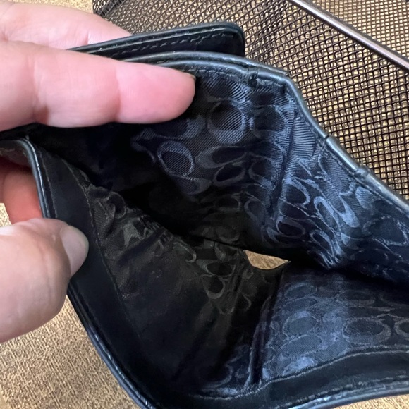 Coach Trifold Black Women’s Wallet Vintage - Picture 8 of 10